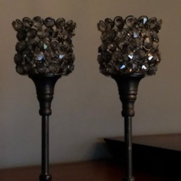 PAIR OF CANDLEHOLDERS - Picture 3 of 3